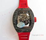 KV Factory Best Replica Swiss Richard Mille Carbon Fiber Skeleton Watches RM055